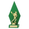 tim03a-green Green green arrow with plastic / timber construction