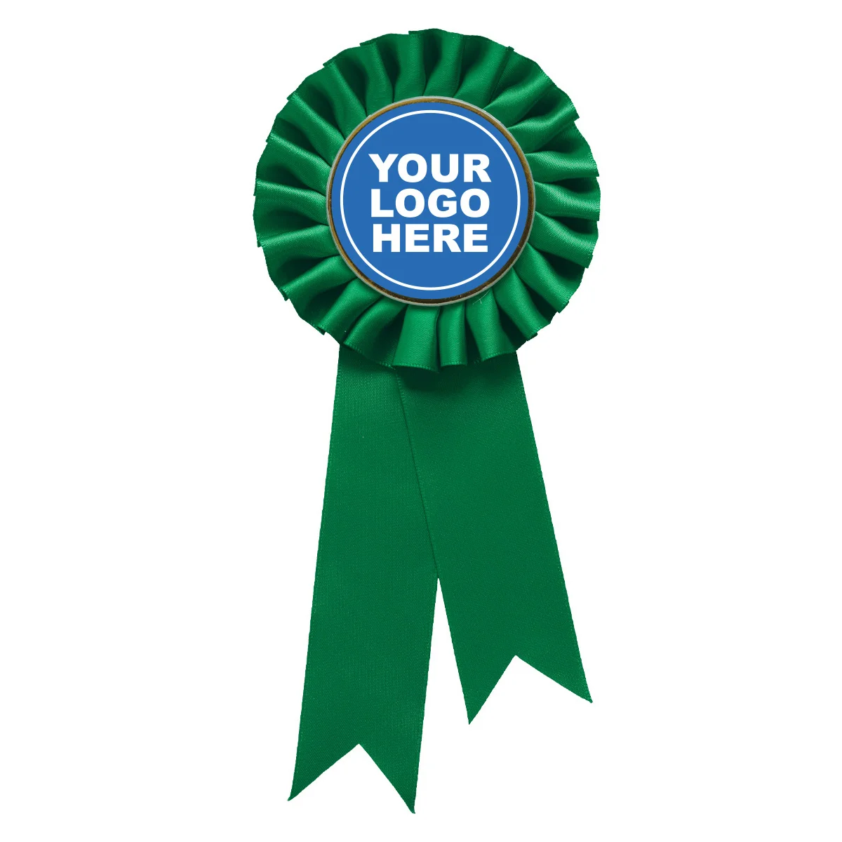 rst04h-green Green green rosette w/ hook