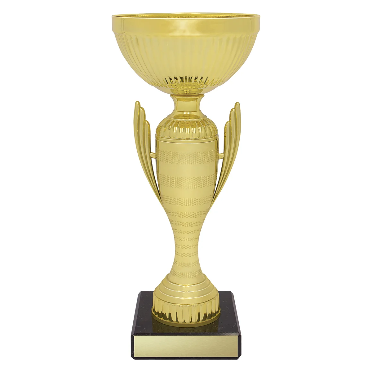 Gold guardian cup with plastic / metal / marble construction