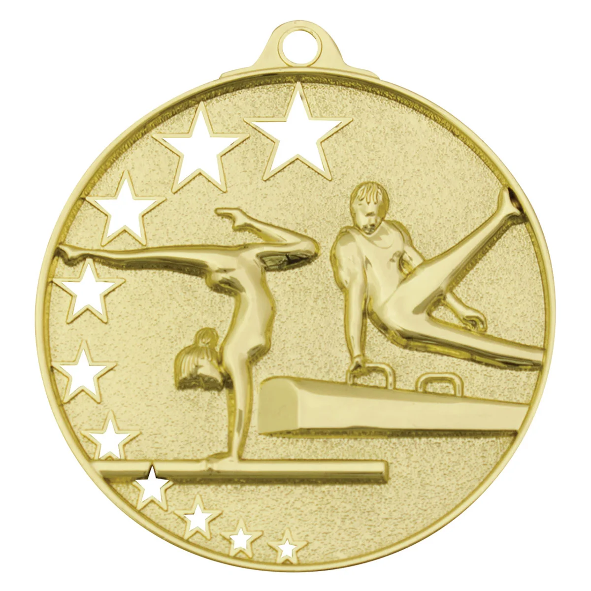 mh914g-gold Gold gymnastics stars with metal construction
