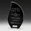 gm705a-black-grey-bg Black harmony glass & metal with glass / metal construction