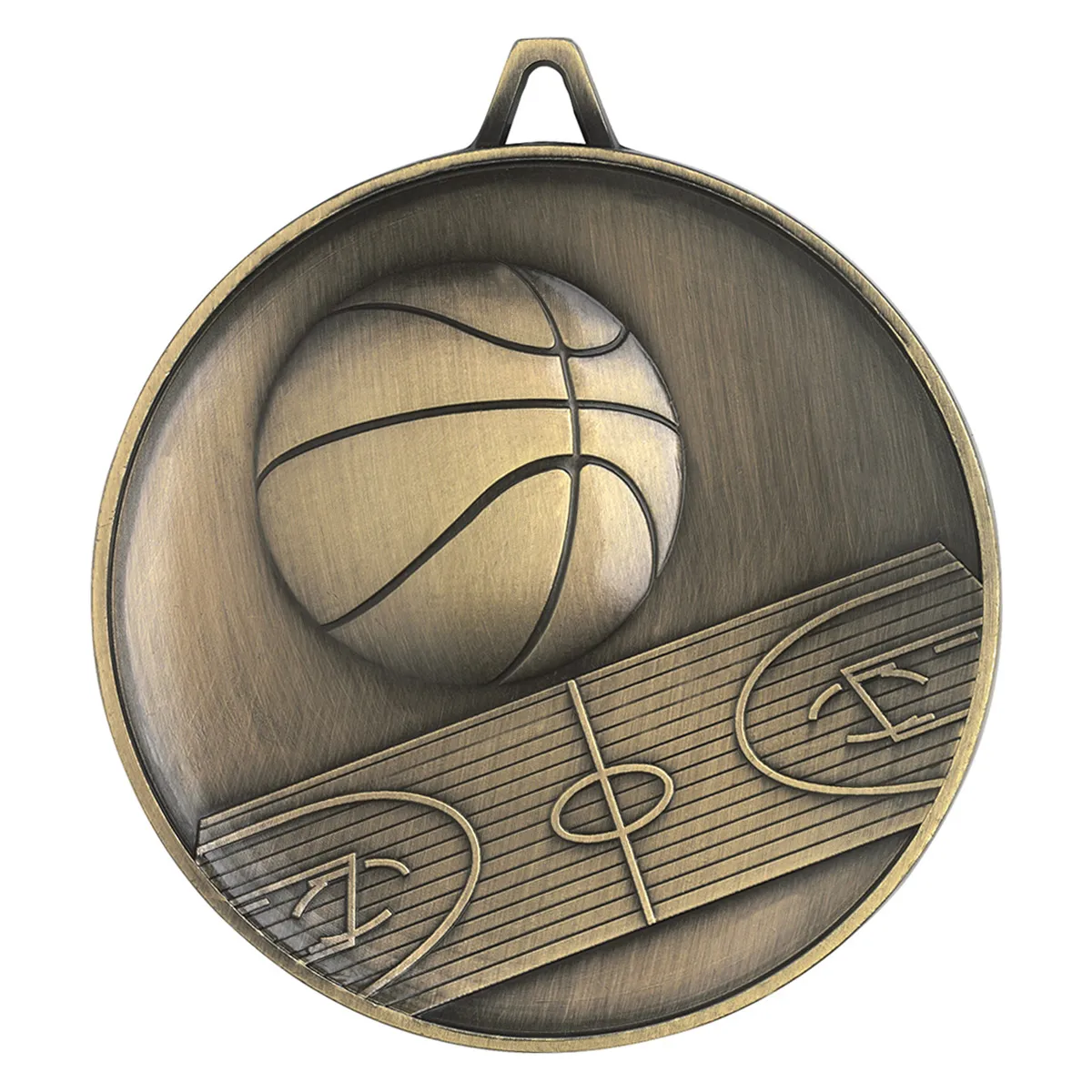 m9307-gold Gold heavyweight basketball with metal construction
