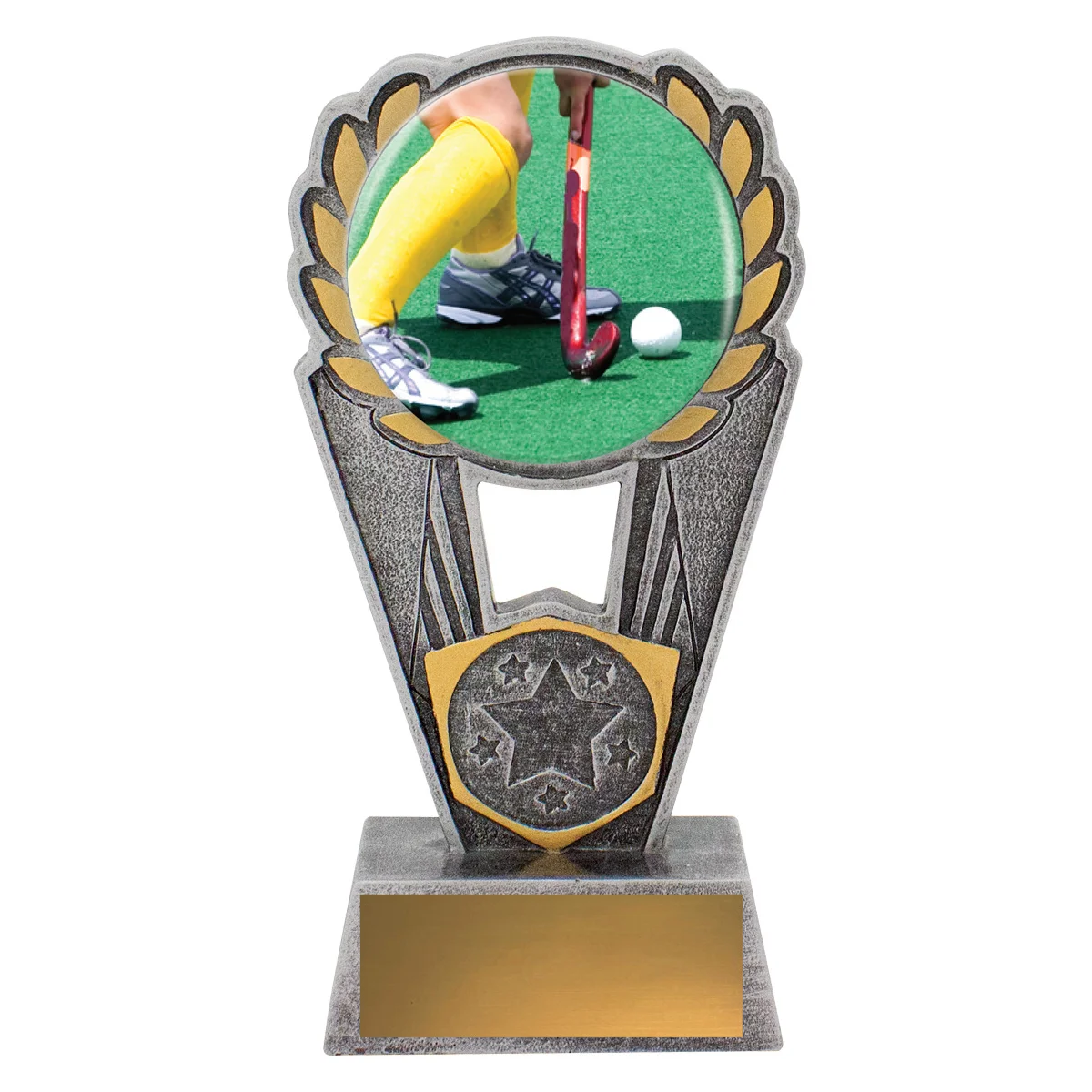 psc441a-silver Silver hockey polaris - colour with resin construction