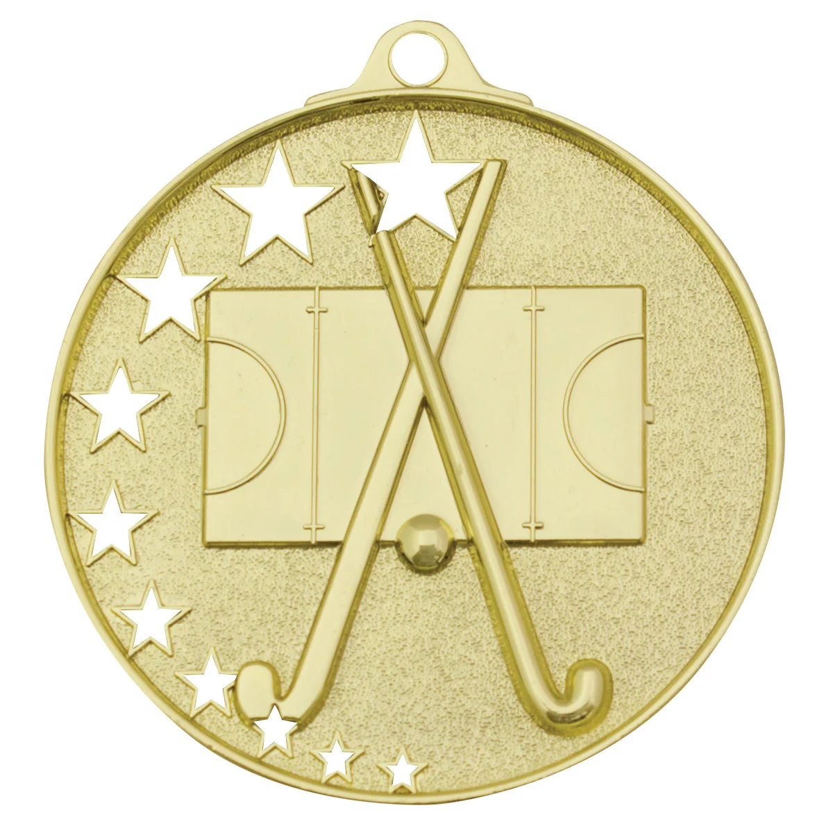 mh929g-gold Gold hockey stars with metal construction