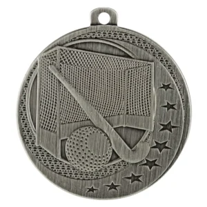 Silver hockey wayfare with metal construction