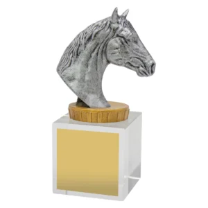 Silver horse budget crystal with crystal construction
