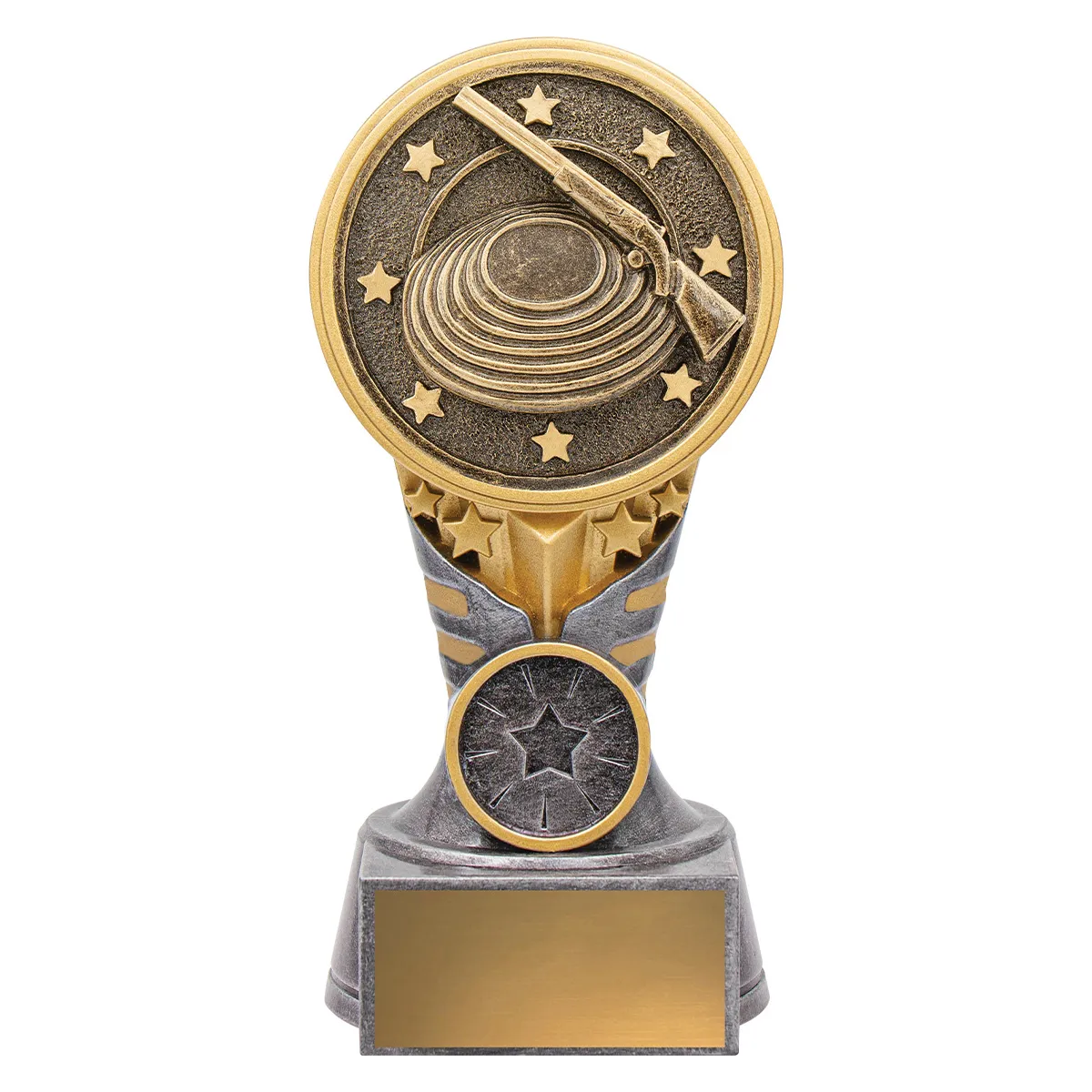 -gold Silver / gold ikon - clay pigeon with resin construction