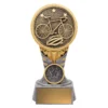 -gold Silver / gold ikon - cycling with resin construction