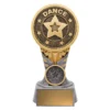 -gold Silver / gold ikon - dance with resin construction