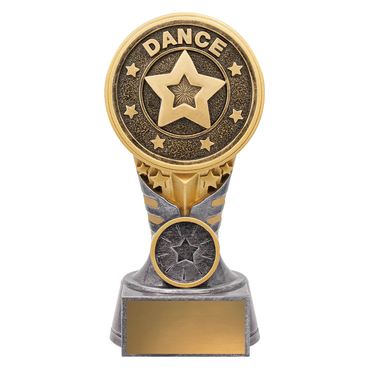 -gold Silver / gold ikon - dance with resin construction