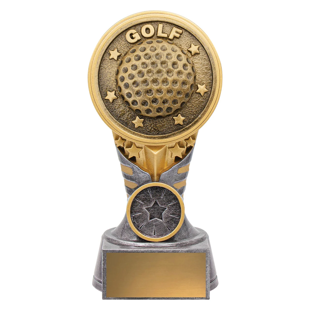 -gold Silver / gold ikon - golf with resin construction
