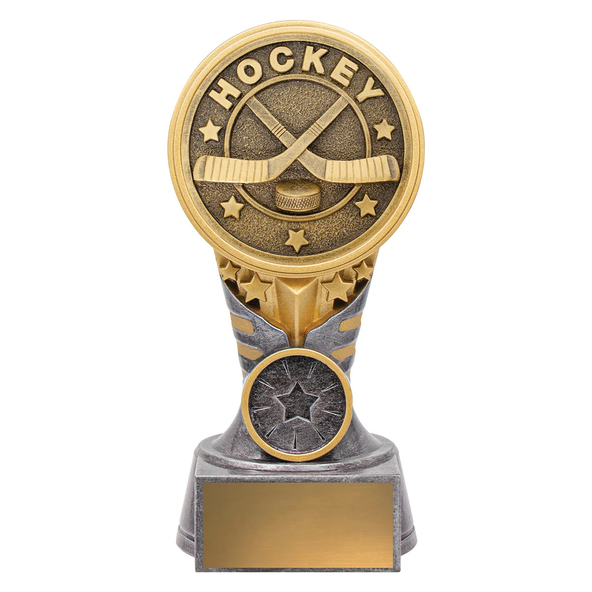 -gold Silver / gold ikon - ice hockey with resin construction