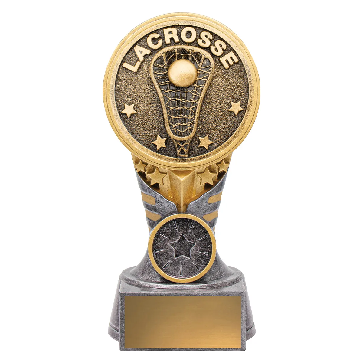 -gold Silver / gold ikon - lacrosse with resin construction
