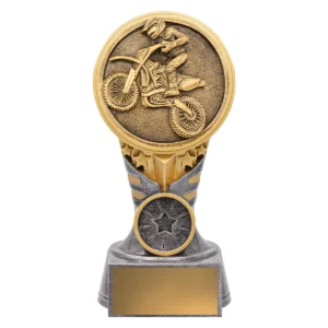 Silver / gold ikon - motocross with resin construction