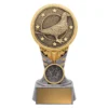 -gold Silver / gold ikon - pigeon with resin construction