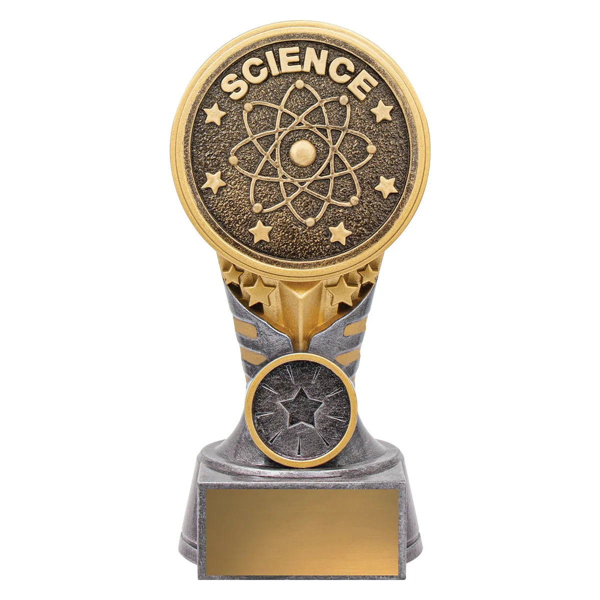 kn212a-silver-and-gold Silver & gold ikon - science with resin construction