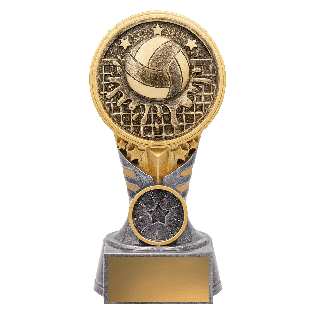 kn270a-silver-and-gold Silver & gold ikon - water polo with resin construction