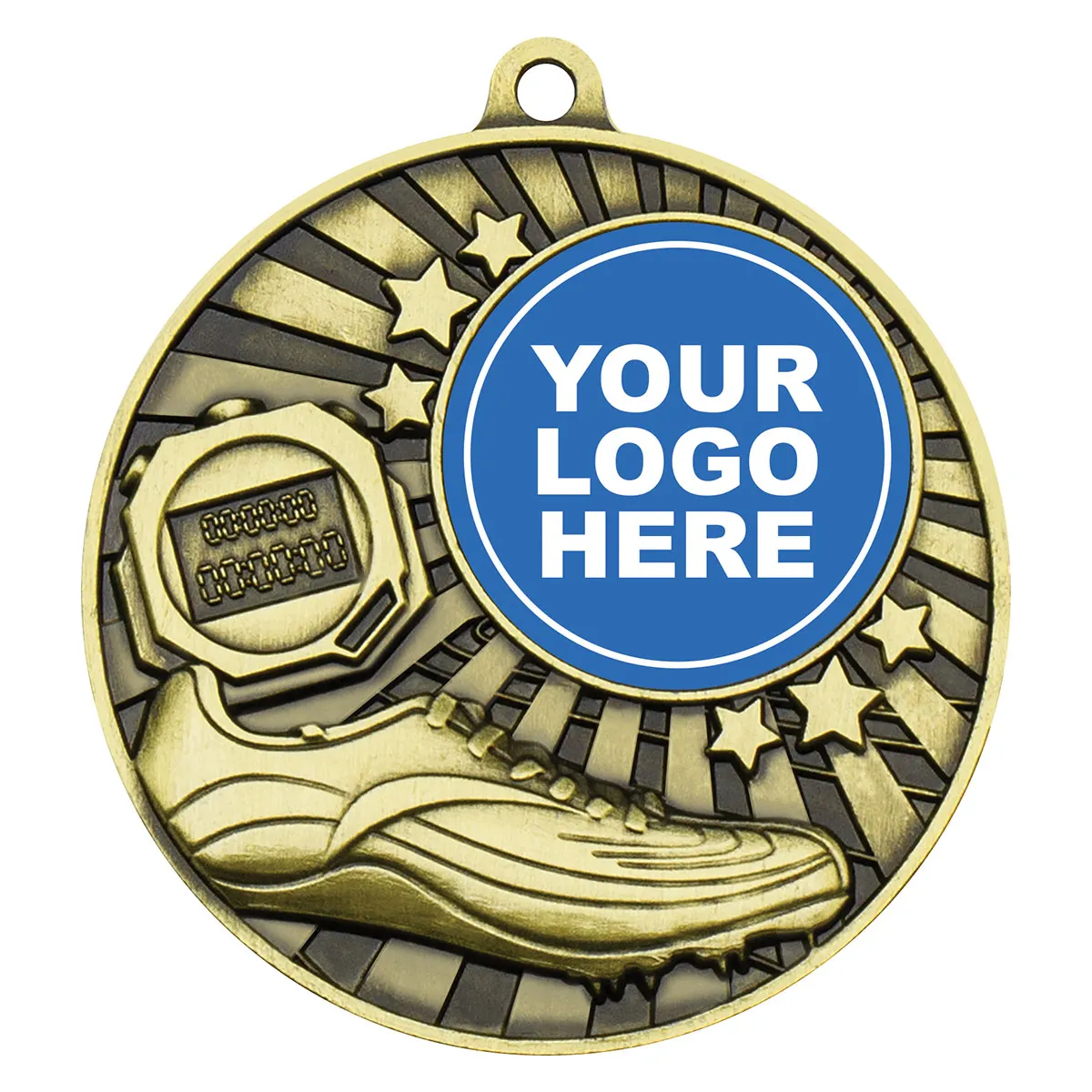 mz601g-gold Gold impact medal - athletics with metal construction