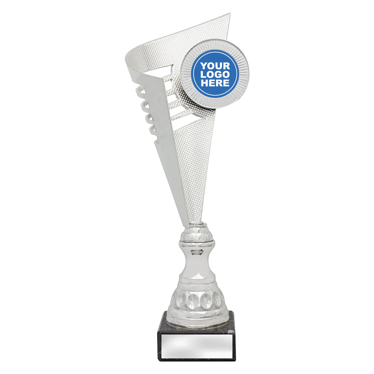 cup107a-silver Silver jet with plastic / marble construction