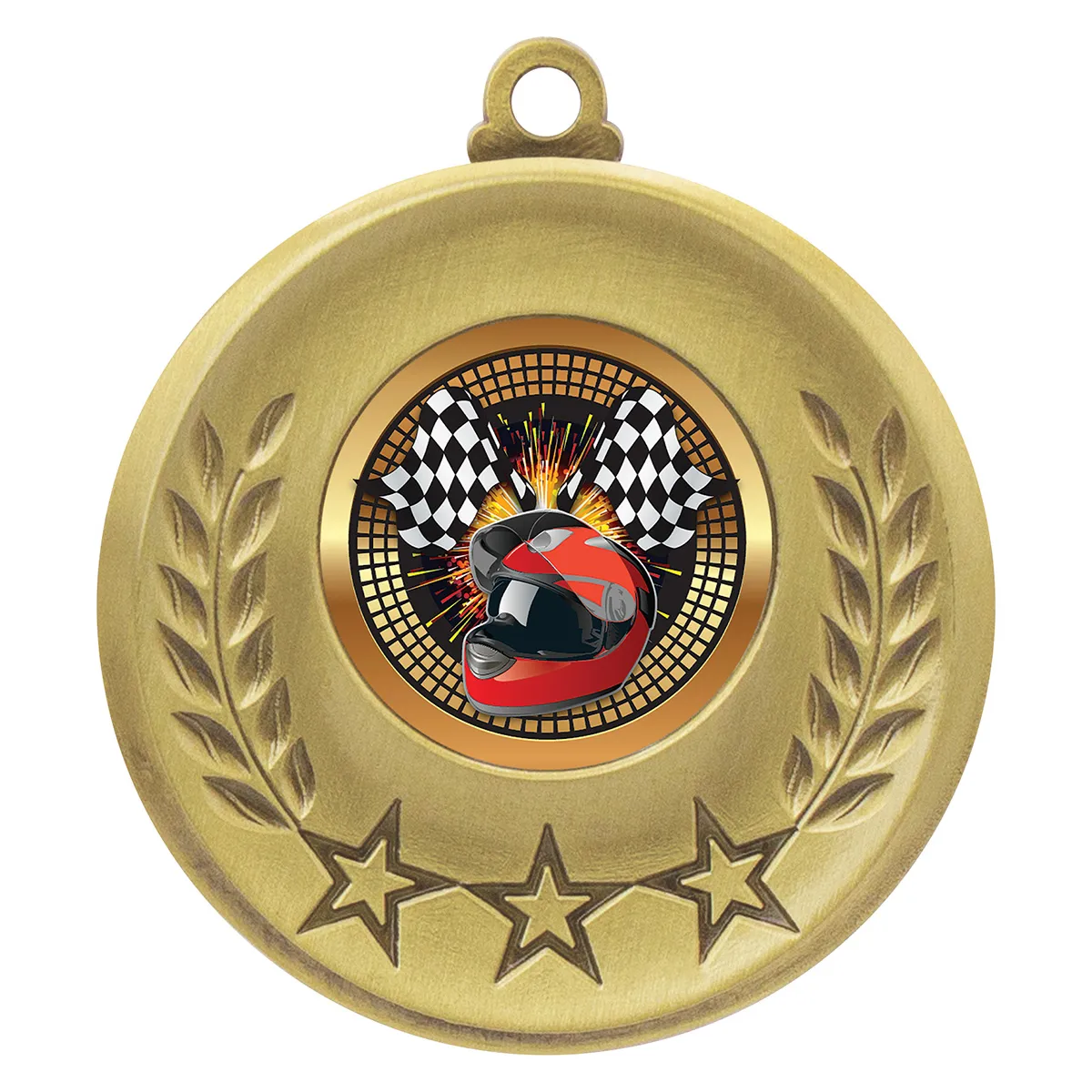msh184g-gold Gold laurel medal - motorsport with metal construction