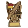 30458a-gold Gold lifesaving alpha shield with resin construction