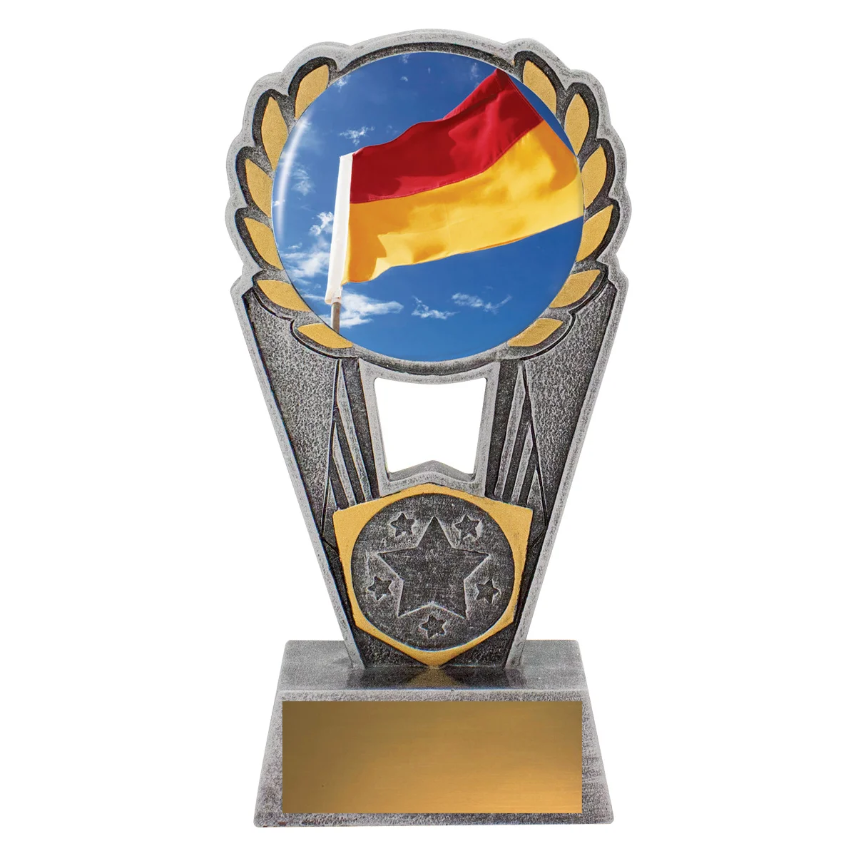 psc581a-silver Silver lifesaving polaris - colour with resin construction