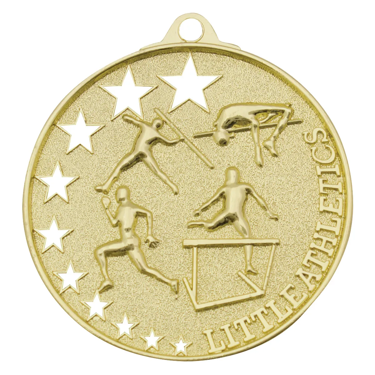 mh941g-gold Gold little athletics stars with metal construction