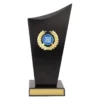 s5417-black Black logo crest with timber construction