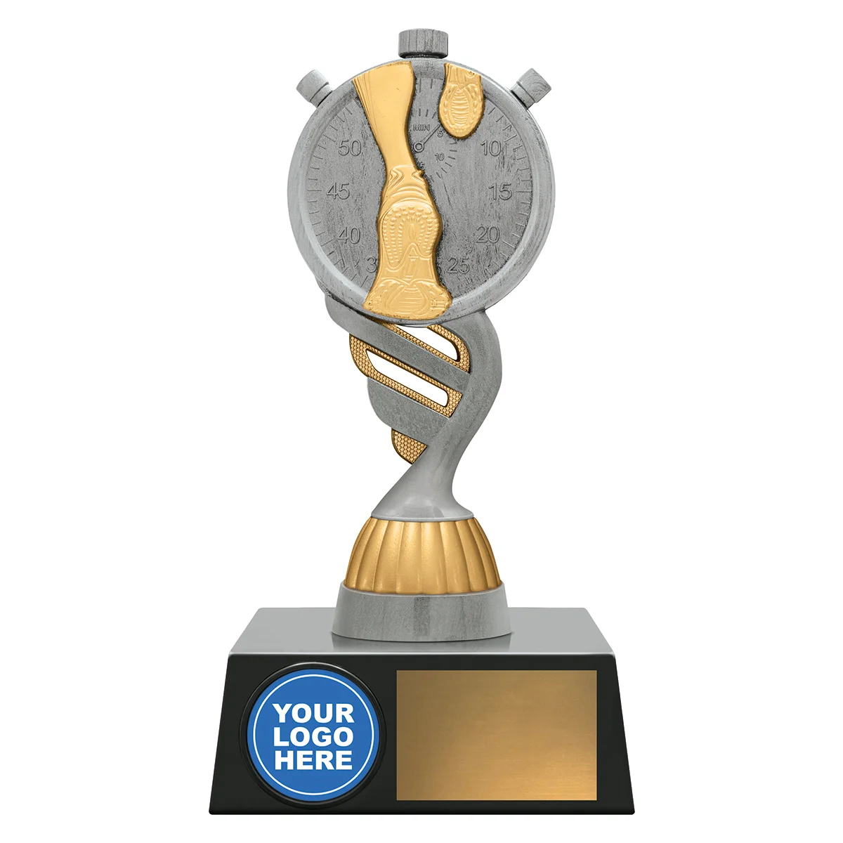ls258a-silver Silver logo series - athletics with plastic construction