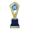 rl538b-blue Blue logo vintage column with plastic / timber construction
