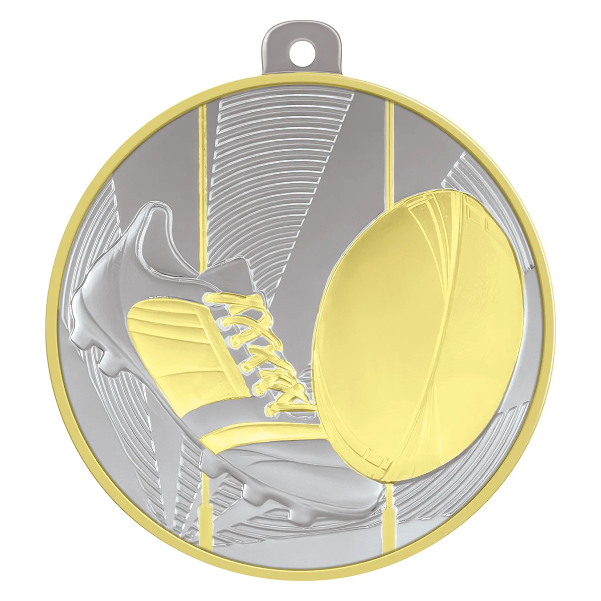-gold Silver / gold lumina medal with metal construction
