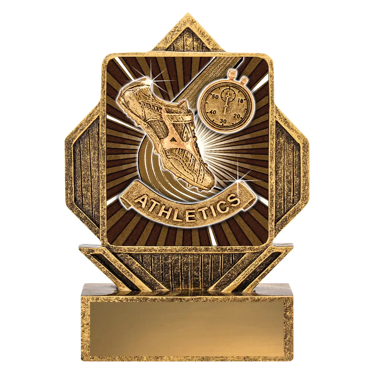 la047-gold Gold lynx arrow - athletics with resin construction