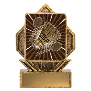 Gold lynx arrow - badminton with resin construction
