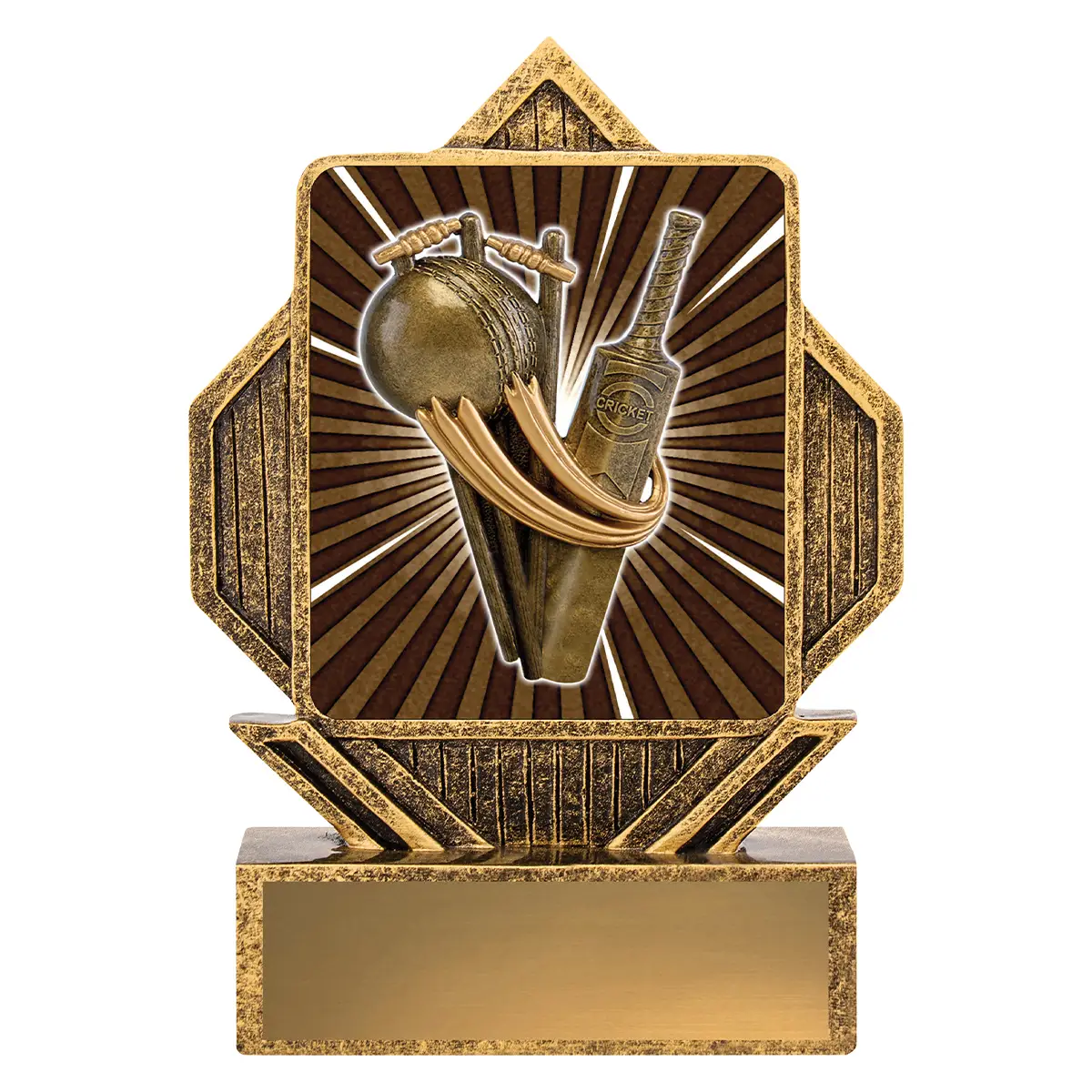 la040-gold Gold lynx arrow - cricket with resin construction