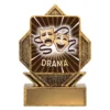 la094-gold Gold lynx arrow - drama with resin construction