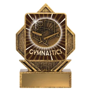 Gold lynx arrow - gymnastics with resin construction