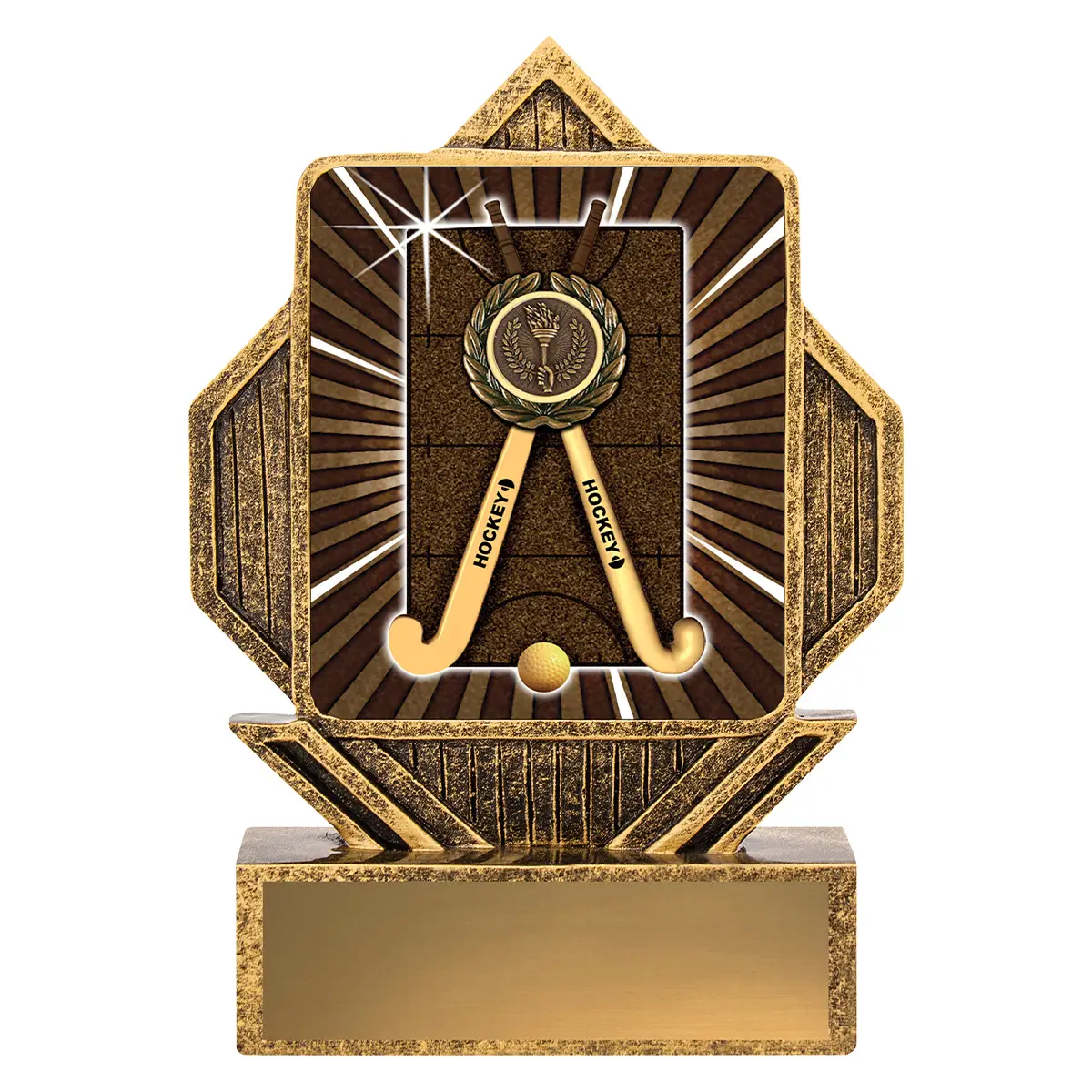 la044-gold Gold lynx arrow - hockey with resin construction