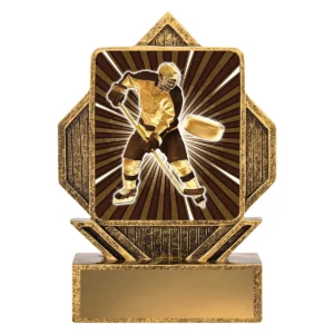 Gold lynx arrow - ice hockey with resin construction
