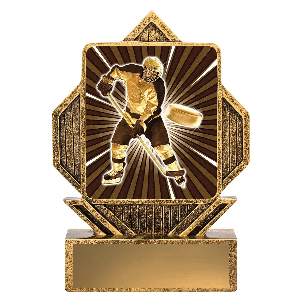la050-gold Gold lynx arrow - ice hockey with resin construction
