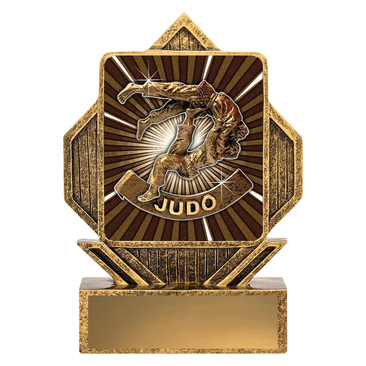 la043-gold Gold lynx arrow - judo with resin construction