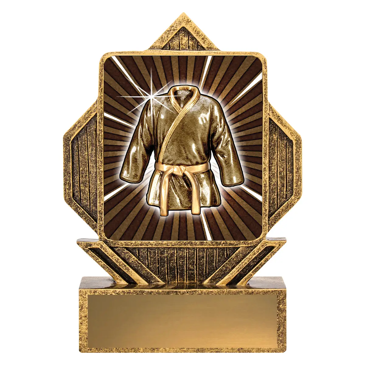 la045-gold Gold lynx arrow - martial arts with resin construction