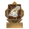 la105-gold Gold lynx arrow - public speaking with resin construction