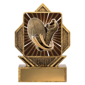 Gold lynx arrow - rugby with resin construction