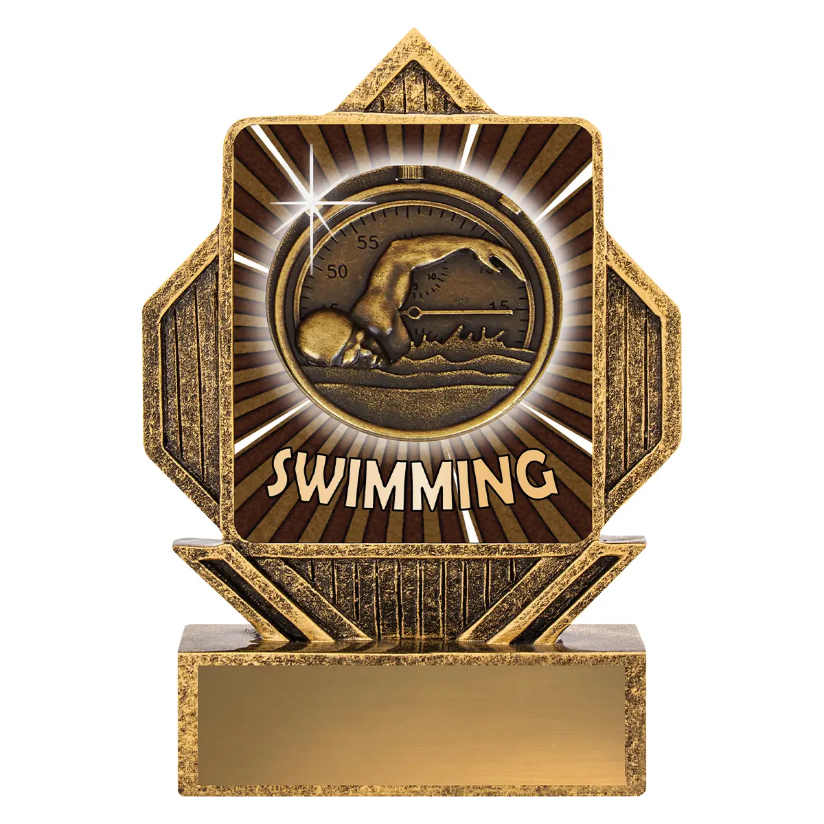 la002-gold Gold lynx arrow - swim with resin construction