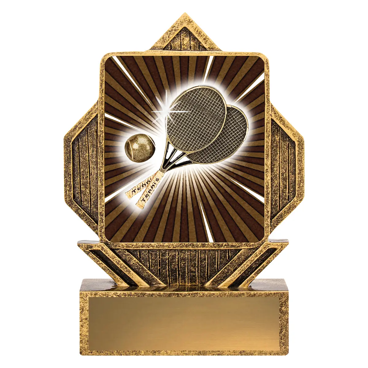 la018-gold Gold lynx arrow - tennis with resin construction