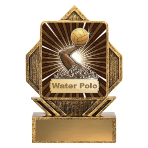 Gold lynx arrow - water polo with resin construction