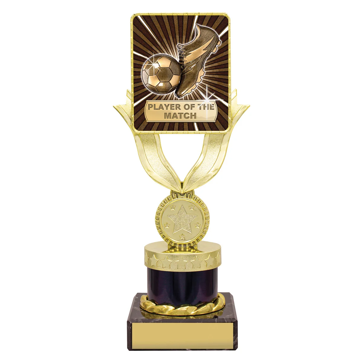 lpk082b-black Black lynx bold - player of the match with plastic / marble construction
