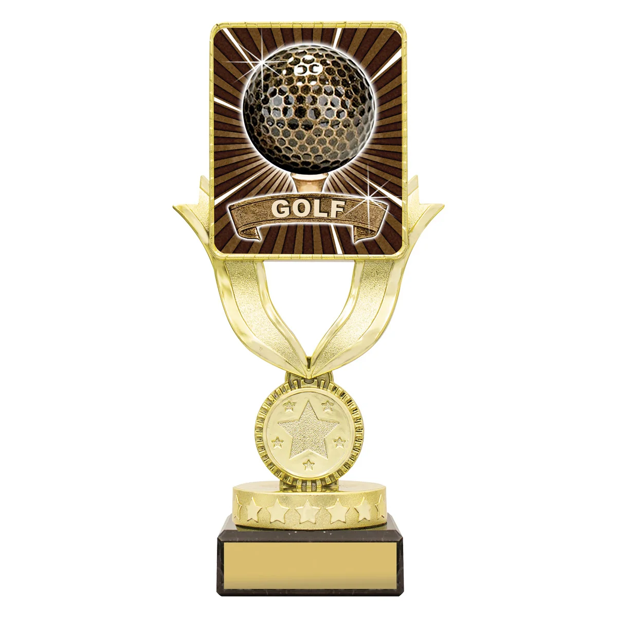 lpb009a-black Black lynx sentry - golf with plastic / marble construction