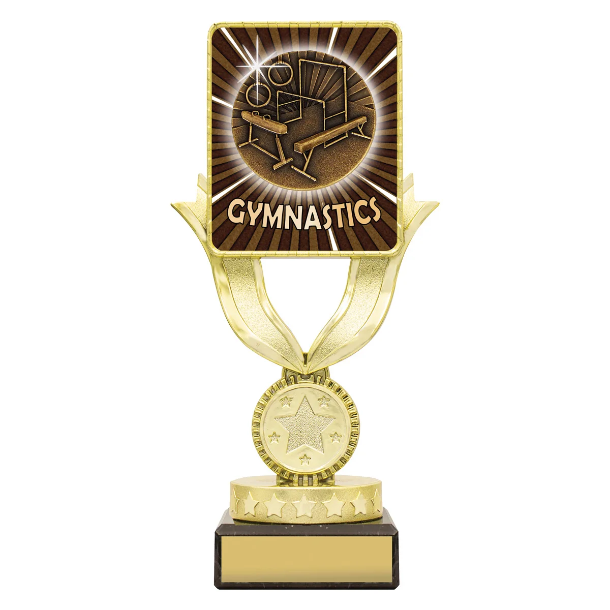 lpb914a-black Black lynx sentry - gymnastics with plastic / marble construction