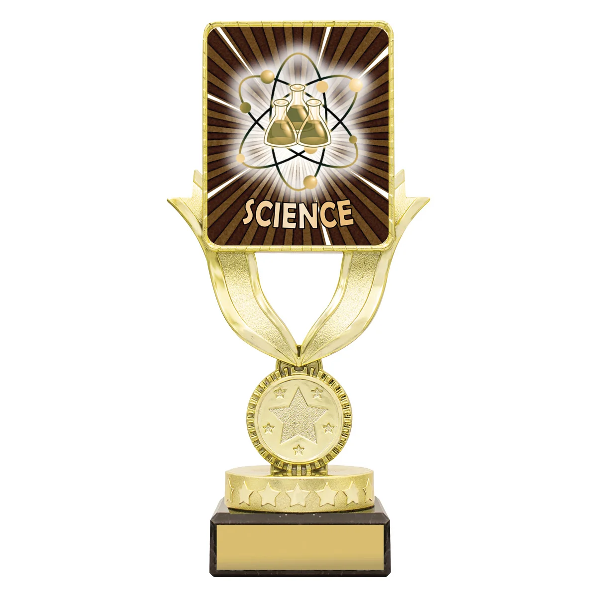 lpb103a-black Black lynx sentry - science with plastic / marble construction